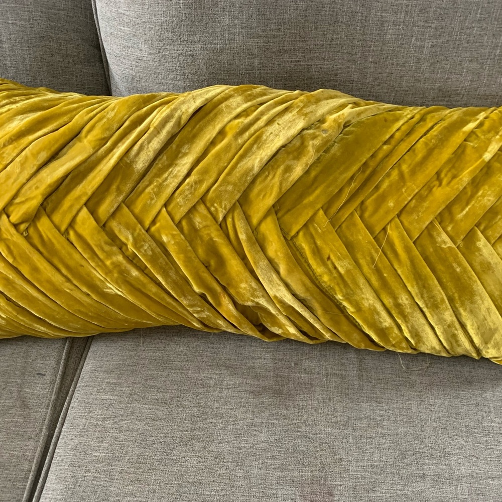 Opal house oblong chartreuse pillow
